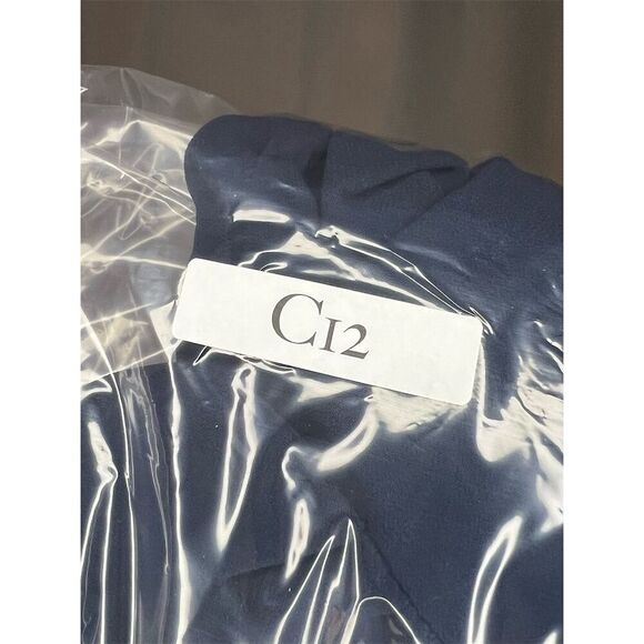 Monteau Los Angeles Women's M Navy Blue Tiered Flutter Sleeve Dress - Picture 8 of 8